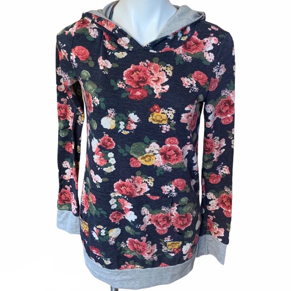 12pm by Mon Ami Floral Hoodie